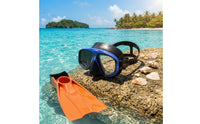 Adult Snorkel Set Sleek-Profile Mask and Snorkel Set Gear Flexible Anti-Leak for Adults, Beach Trips, Pool Practice