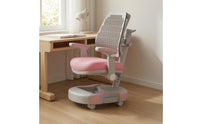 Adjustable Study Chair Armrests Kids Desk Chair Wheels for Students