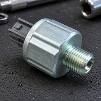 Single Connector Engine Knock Sensor Compact Replacement Knock Sensor Silver Finish Automotive Part Easy Installation