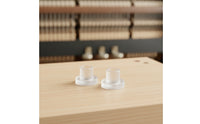 2 Pieces Flanged Piano Pedal Rod Bushing Plastic Piano Pedal Rod Sleeve Upright Rubber for Repair Shops