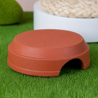 Leopard Gecko Shelter, Reptile Hideout, Wet Shelter, Terracotta, Set of 2