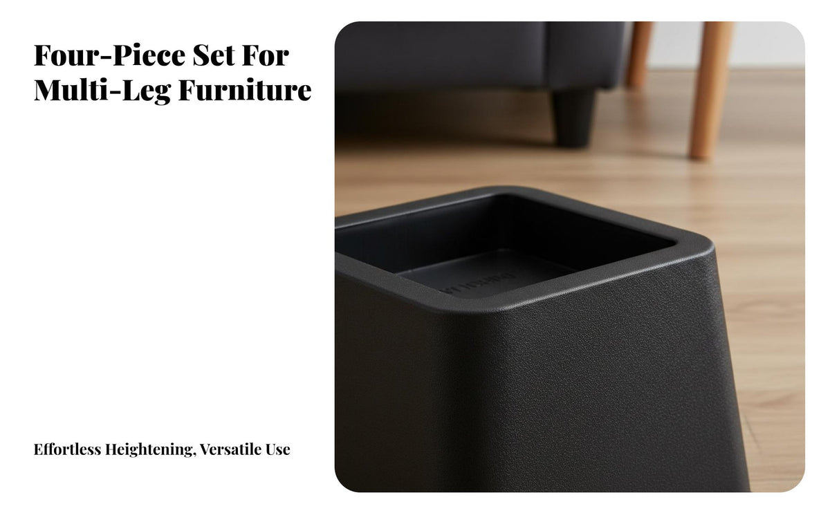 Thickened Plastic Bed Riser High Load Capacity Heavy Duty Bed Riser Stable Wide Base Sofa Leg Extender Anti-Slip Grip for Homeowners, Apartment Dwellers, Taller Individuals, Bedroom, Living Room, Home Office