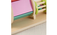 Developmental Wooden Toy with Roller Compact Rotating Drum Toy Multi-Sensory Baby Roller Educational for Tabletop
