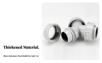 Kitchen Sink Drain Connector Leak-Resistant Sink Overflow Hose Connector Easy to Install Multi-Port Drain Pipe Fitting for Homeowners, Plumbers
