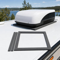 RV Rooftop Air Conditioner Gasket Kit with Leveling Pads Leak-Resistant Picture Frame Gasket with Leveling Pads Seamless for Travel Trailer