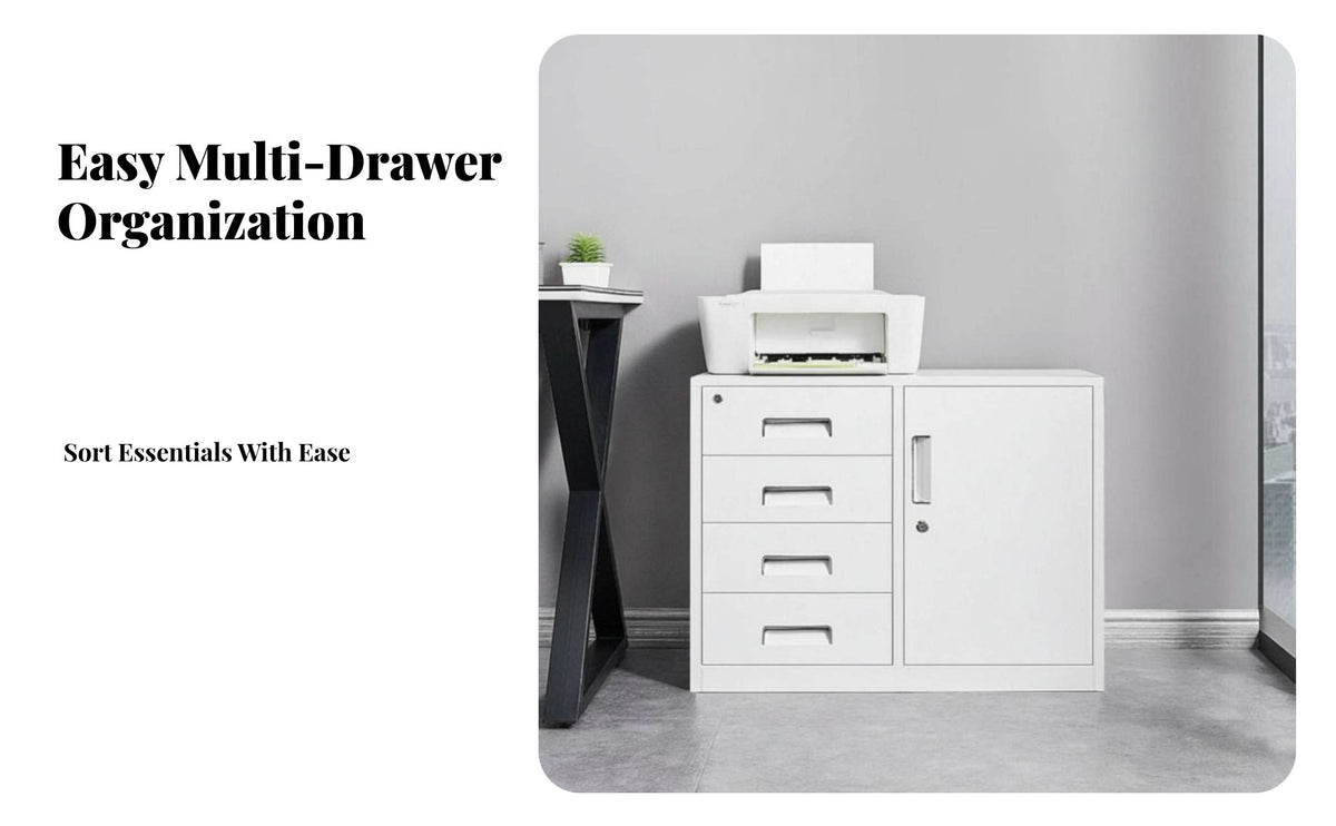 Lockable 3-Drawer Rolling document Cabinet Mobile Design 3-Drawer Rolling Cabinet UnderUnder-Desk Compatible Office Furniture effortless Gliding Drawers for Remote Workers, Students, Workspace, Study Room, Classroom