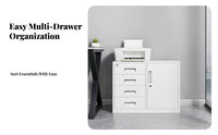 Lockable 3-Drawer Rolling document Cabinet Mobile Design 3-Drawer Rolling Cabinet UnderUnder-Desk Compatible Office Furniture effortless Gliding Drawers for Remote Workers, Students, Workspace, Study Room, Classroom
