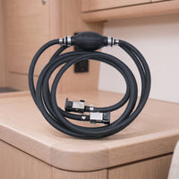 Quick-Connect Marine Fuel Hose Assembly with Primer Bulb Rubber Fuel Line Assembly with Primer Bulb Universal for Boat Owners