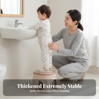 Sturdy Construction Curved Seat Sitting Stool adaptable Household Furniture low-height Footrest Stable Four-Leg Design for Children, Adults, household users, Living Room, Entryway, Bedroom
