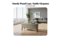 Soft Cushisingled Top Tufted Entryway Bench Stable Structure Long Stool Space-Saving Indoor Furniture Nordic Design for Shop Owners, Homeowners, Interior Designers, Hallway, Fitting Room, Bedroom