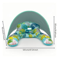 Inflatable Pool Lounger Floating Pool Lounger Water Lounge Lounger Foldable Portable for Adults, Backyard