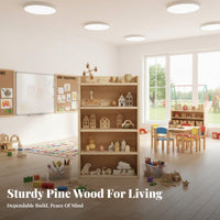 Childchild-safe Multi-Tier children's Organizer Stable frame kids' Furniture Large Capacity shelving unit Space-Saving for Toddlers, Kindergarten educators, Parents, Playroom, Nursery, Living Room, Bedroom