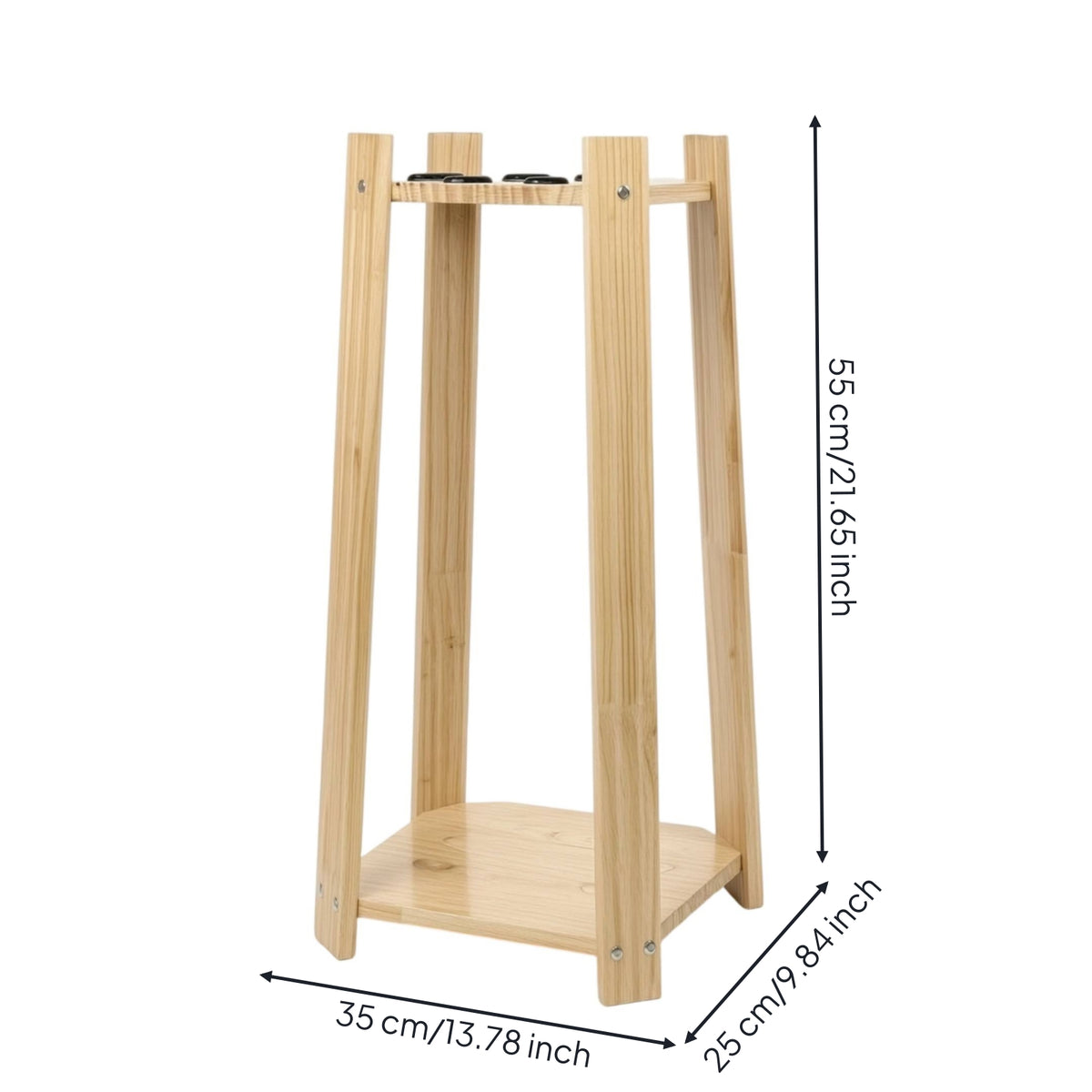 Billiard Cue Rack Wooden Pool Cue Holder Upright Organizer for Game Room