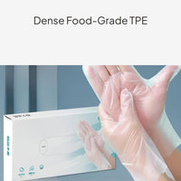 Disposable TPE Gloves Food Grade Thick Waterresistant