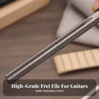 Precision Filing Guitar Fret File Professional Grade Hexagonal Fret File Protects Fretboard for Guitarists, Bass Players, Fretwork, Workshop