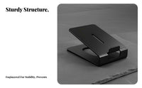 Heavy-Duty Steel Desktop Speaker Stand Reduces Vibration Bookshelf Speaker Stand Acoustic Optimization Audio Accessory 13KG Load Capacity for Audiophiles, Music Producers, Gamers, Home Theater, Workstation, Gaming Setup