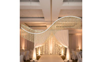 Wrought Iron Ceiling Tube Versatile Wedding Hanging Tube Detachable Design Event Supply for Parties