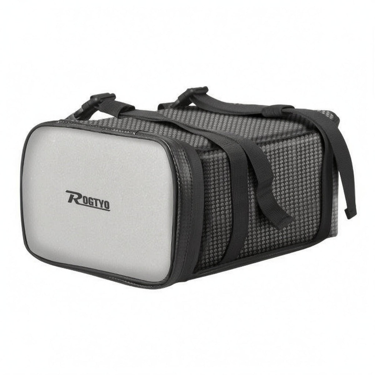 Water-Resistant Motorbike Rear Seat Bag Mesh-Textured Motorcycle Rear Bag Straps Straps Travel Gear Black