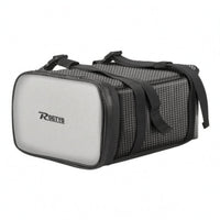 Water-Resistant Motorbike Rear Seat Bag Mesh-Textured Motorcycle Rear Bag Straps Straps Travel Gear Black