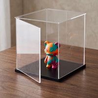 Acrylic Display Case with Door for Collectibles, Model Cars, and Figures - Dustproof Storage Box