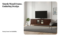 Matching Coffee Table Available Low-Profile Cabinet with Drawers Modern Simple Design TV Stand Ample Storage Media Console Sturdy Construction for Homeowners, Renters, Families, Living Room, Bedroom, Apartment
