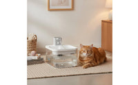 2.5 L Multiple Filtration Feline Water Fountain Ultra Quiet Sensor Water Dispenser for Cats