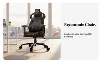 Ergonomic Design Highspine Reclining Computer Chair Adjustable Support Reclining Chair with Footrest Headrest Pillow pivot Seat for players, Students, Gaming Room, Bedroom