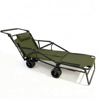All Terrain Cart with Adjustable Backrest Heavy Duty Reclining Cart Easy to Store Folding Wagon Compact for Campers, Outdoor Enthusiasts, Camping, Picnics, Beach