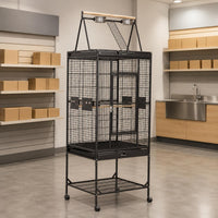 Parrot Enclosure Wire Mesh Metal Avian Enclosure Feeding Container Holders