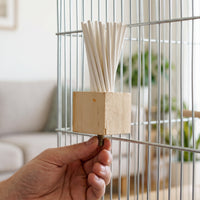 Bird Parrot Chew Toy with Perch Stand for Stress Relief and Teeth Grinding
