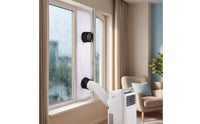 Window Sealing Curtain Double Protection Window Seal with Drawstring Air Exchange Barrier Portable for Apartment