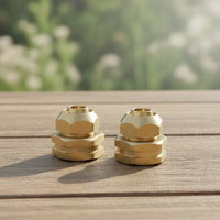 2 Pieces Watertight Micro-Irrigation Irrigation Hose Connector Threaded Micro-Irrigation Irrigation Adapter Corrosion-Resistant Brass Hose Fitting with Washer Easy to Install for Gardeners