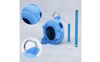 Soft Fabric Pouch with Strap Portable Toy Case with Adjustable Strap for Children, on the Move Play, Travel