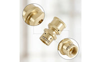 Quick-Connect Adapter 1/4-Inch Pressure Washer Adapter Quick-Connect Fitting Brass Metal