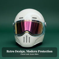 Full Face Fiberglass Shell Full Coverage Lightweight Design for Daily Commuting