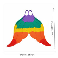 Training Monofin Material Mermaid Monofin Comfortable Foot Pockets Mermaid Aquatic Fin for Pool