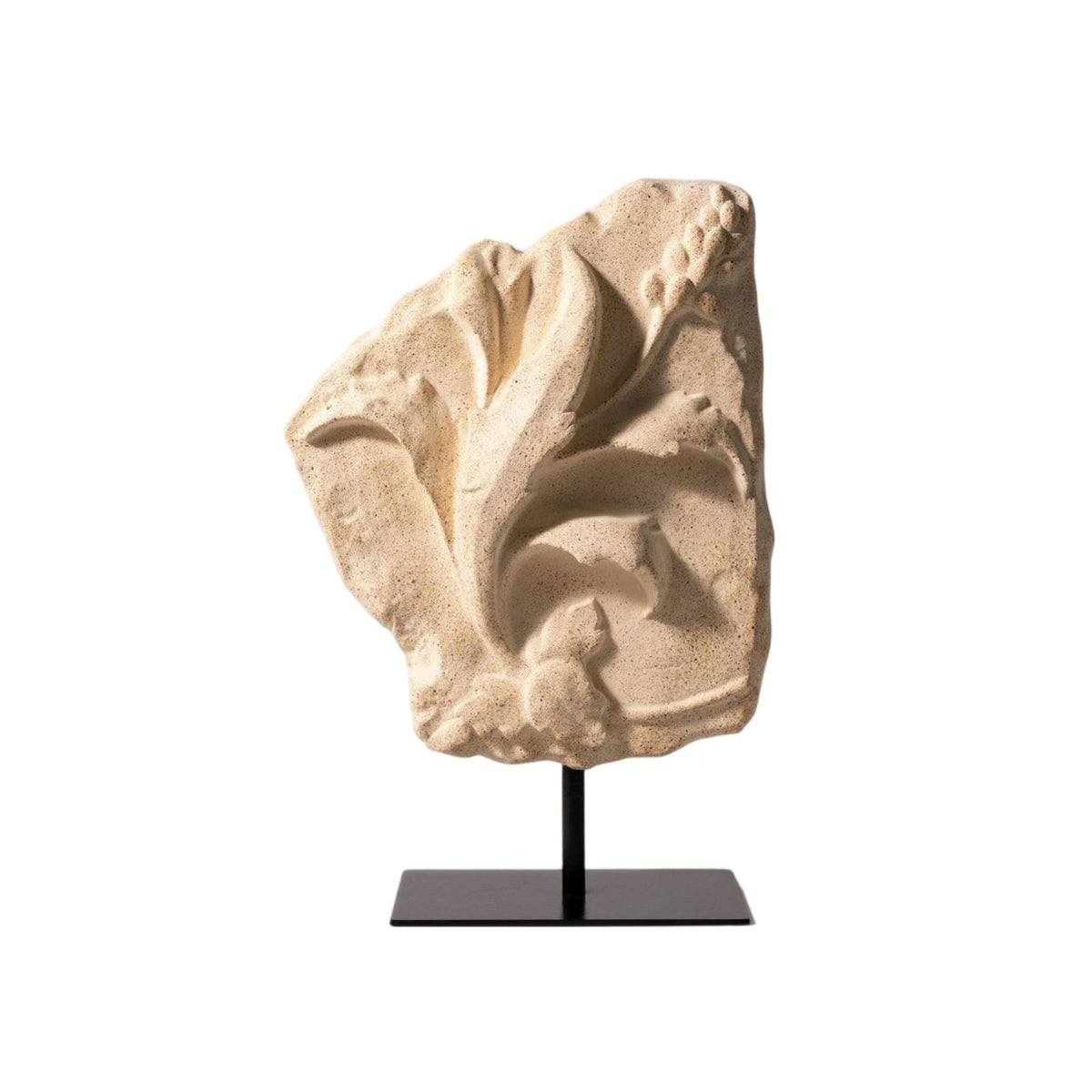 Sculpture on Stand Textured Resin Sculpture Rustic Simplicity Ornament for Entryway, Mantel