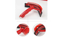 Two-sidedSided Horse Scraper with Comb Curved Curry Comb with Scraper Non-Slip Shedding Blade with Loop Lightweight for Pet Groomers