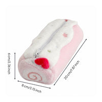 Roll Pencil Bag Large Capacity Cute Stationery Bag Portable School Supply for Classroom