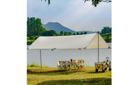 Camping Canopy with Poles Multi-Functional Camping Tarp Easy to Set up Rain Cover for Campers