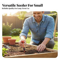Manual Sower Compact and Portable Adjustable Sower Easy to Use Sowing Tool for Gardeners, Beginners, Garden, Vegetable Bed Ling Trays