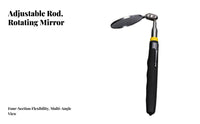 Telescopic Inspection Mirror Adjustable Reach Telescoping Inspection Mirror Stainless Distortion-Clear Reflection
