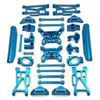 Metal RC Car Upgrade Kit Anodized coating/10 Scale RC Modification Kit Easy Installation Toy Vehicle Components for Bashing