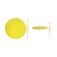 4 Pieces Textured Sensory Massage Pad Silicone Sensory Disc Stimulating Mat Soft for Toddlers
