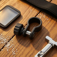 Circular-Shaped Universal Flashlight Clip Plastic and Metal Flashlight Mount Adjustable Light Holder