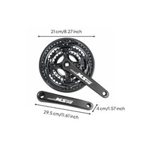 48/38/28T Gearing 48T Aluminum Crankset Irregular Tooth Design 170mm Crank Arm Set for Cyclists