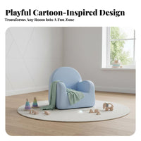 Comfortable Upholstery Upholstered Baby Sofa Sturdy Construction Upholstered child's Seat Long-Lasting Child s' Furniture Easy to Clean for Toddlers, Preschoolers, Reading Corner, Playroom, Living Room, Kindergarten