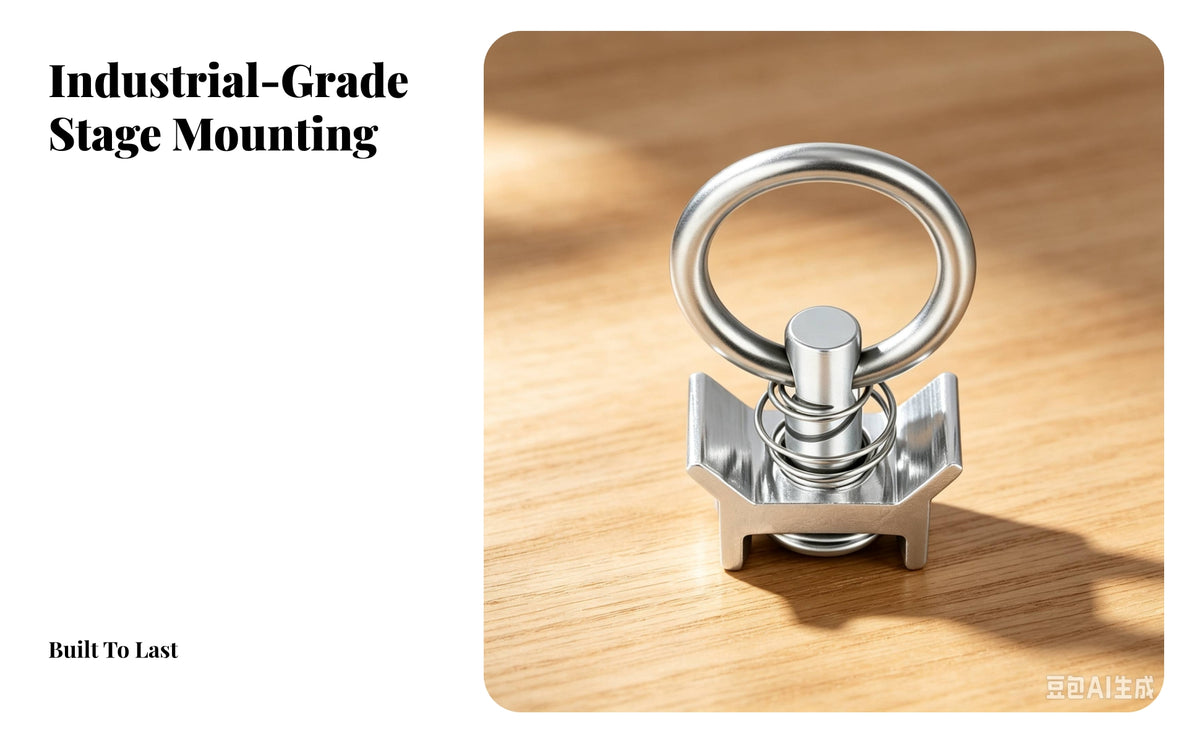 10 Pieces Stainless Steel Loop Clip | brushed silver Finish, Hanging loop Clip with Mounting Base, for Studios