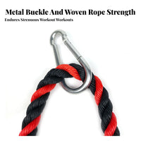 Molded Grips Cable Pull down Rope 70 Cm Cable Attachment Rope Braided Fitness Accessory Thick