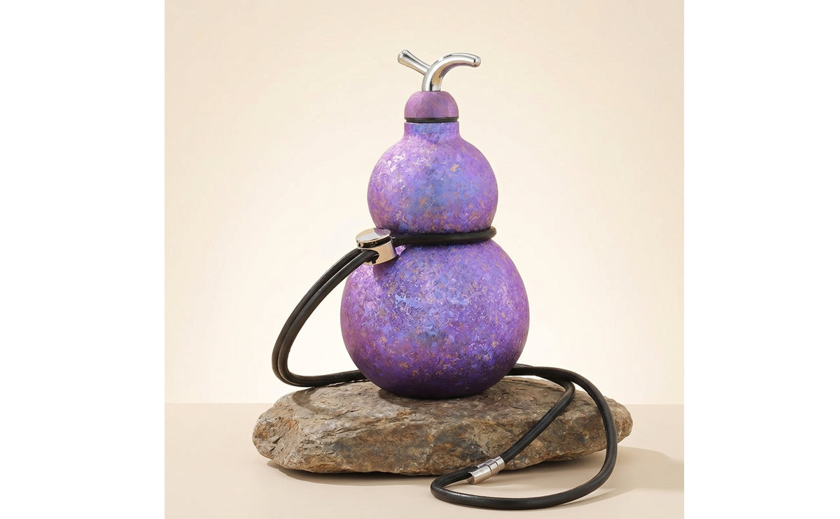 Gourd Cup with   Titanium Mate Cup with   Portable Vessel for Campers, Commuters, Outdoor, Desk